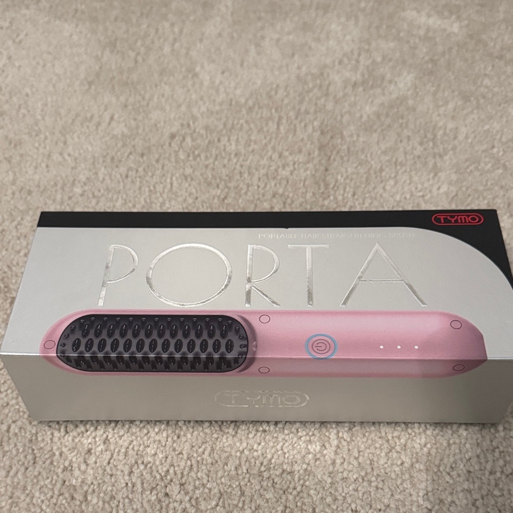 TYMO Pink Hair Cordless Straightening Brush